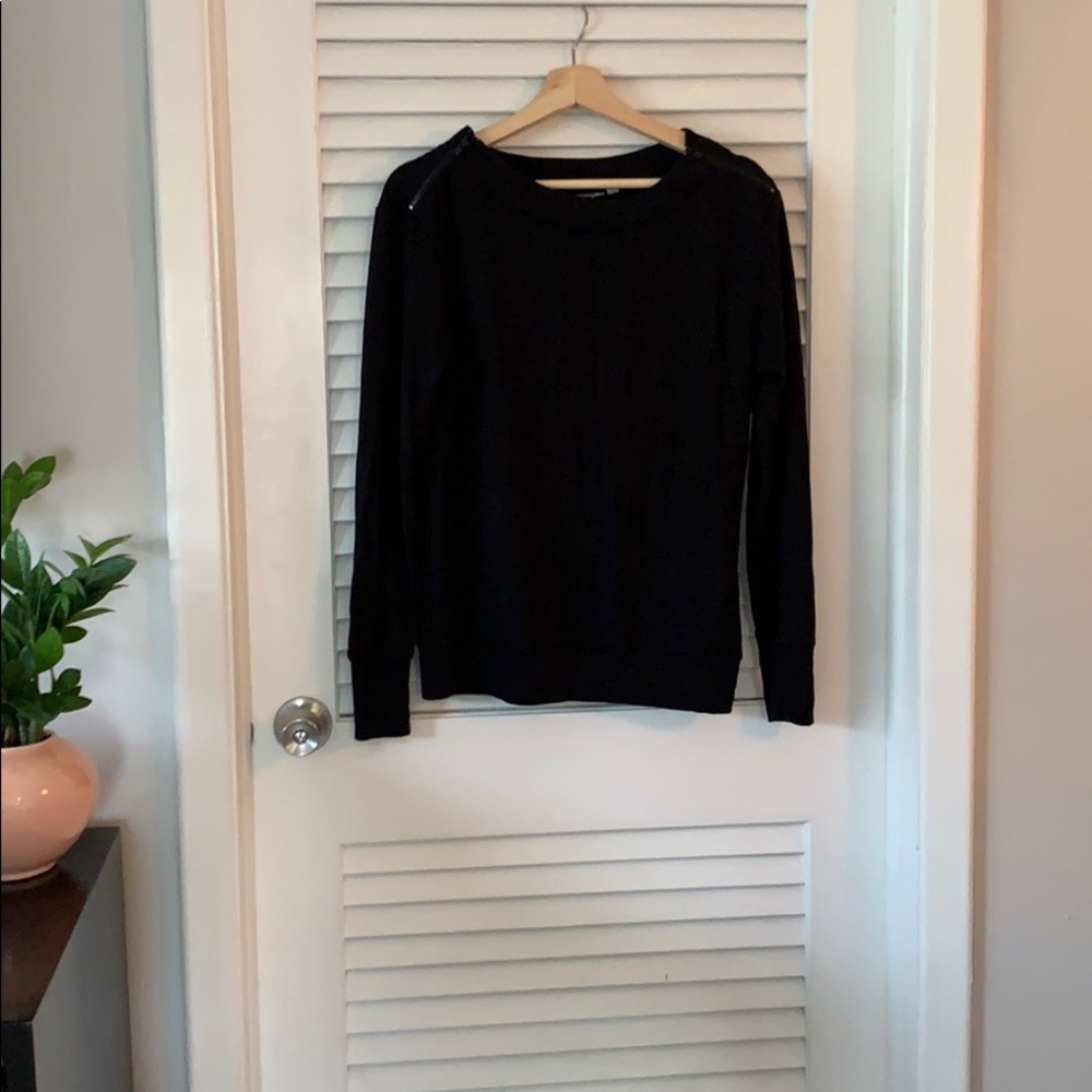 Athleta Studio Boatneck ZIP Sweatshirt - Picture 2 of 8